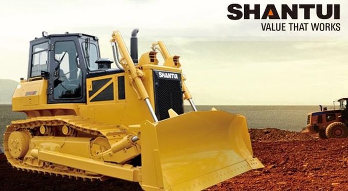 Maquinaria de construcción hidráulica amarilla de Cummins Engine 0.077Mpa SD22 de la niveladora de Shantui