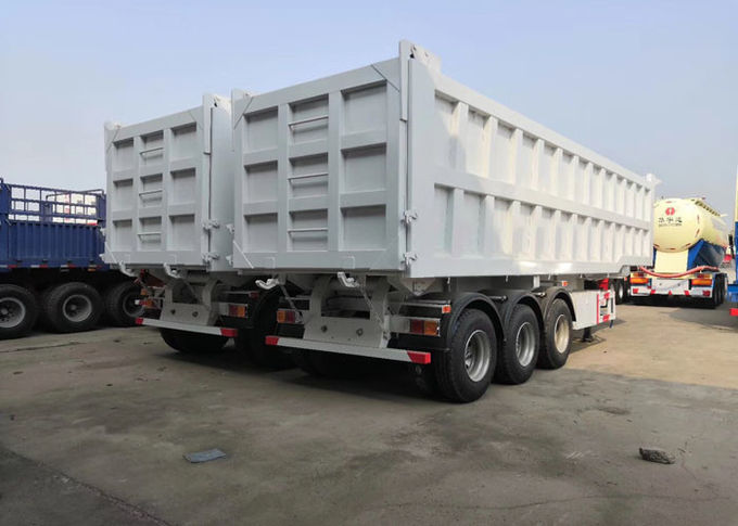 Explotación minera y construcción de alta velocidad 25-45 CBM de Tipper Semi Trailer Truck For