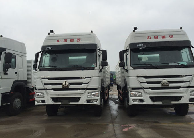 Vehículos de cargo económicos ligeros de las mercancías HOWO 25 toneladas de litera de 10Wheels LHD 290 HP dos