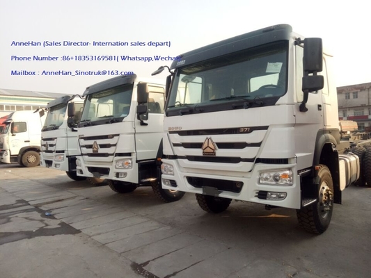 10 cabina del euro 2 LHD 6X4 336HP HW76 del chasis del camión del cargo de los neumáticos SINOTRUK HOWO