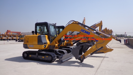 El excavador de poca potencia de XE60D, excavador hidráulico de la correa eslabonada con 6T actúa el peso