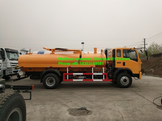 el camión de la succión de las aguas residuales 4-6m3 de Sinotruk 4x2 6 cansa con Euro3