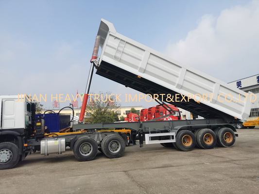 Tres transporte de la arena de Axle Front 50 Ton Sinotruk Dump Truck For