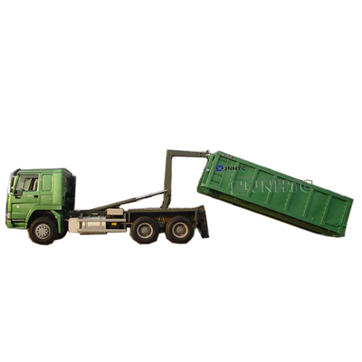 Camión de basura del rollo del brazo de gancho de SINOTRUK HOWO 6x4 para la basura inútil de los desperdicios