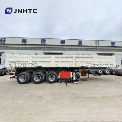 3 4 de Axle Side Wall Fence Cargo volquete lateral hidráulico del remolque 40T 60T semi