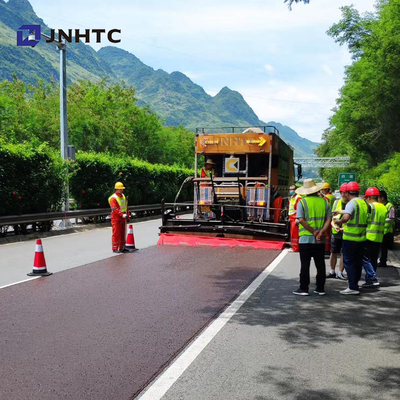 Camión HOWO 8x4 A7 H5 del lacre de la mezcla de la fibra del mantenimiento de carreteras