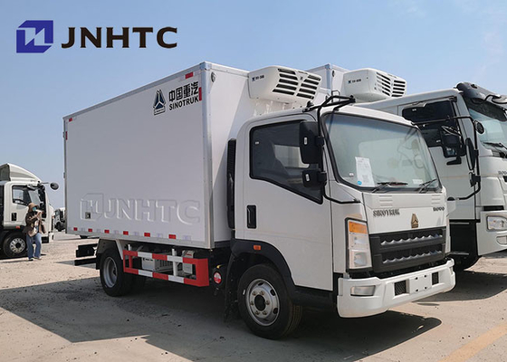 SINOTRUCK Howo 4x2 refrigeró los camiones para la carne 266hp