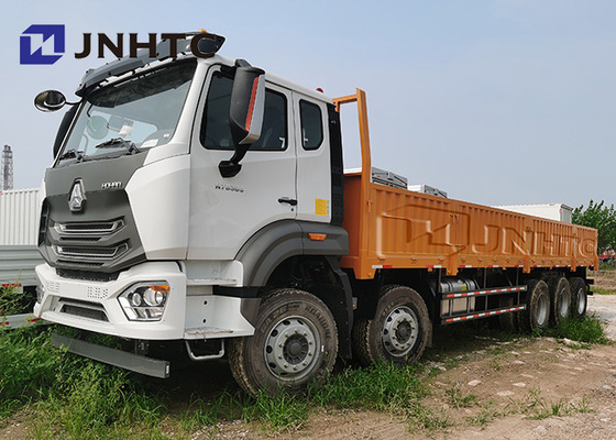 Camiones traseros planos 31tons Lhd de Sinotruk 8x4 Hohan con el eje de altura regulable