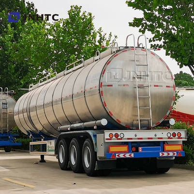 Semirremolque 45000L 50000Liters del tanque de aceite del agua de la gasolina cruda de 3 ejes