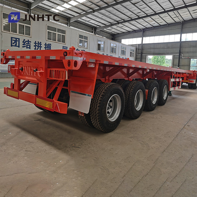 3 ejes 4 ejes 30t 40t Flatbed Flat Bed Container semi remolque para África