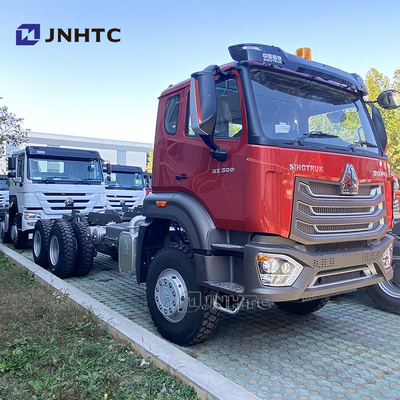 Howo NX Chasis del camión de descarga pesado 6x4 380hp 10 ruedas Chasis del camión de desvío