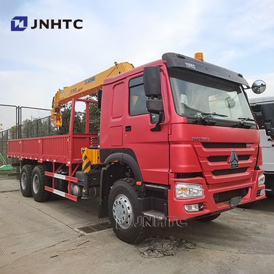 Howo 6x4 camión grúa de brazo recto 10 ruedas 340hp carga con camión grúa