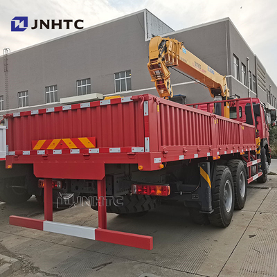 Howo 6x4 camión grúa de brazo recto 10 ruedas 340hp carga con camión grúa