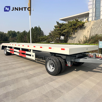 2 Ejes de acero cama baja Full Trailer para 40 &quot;contenedor de alta calidad