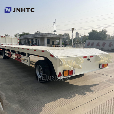 2 Ejes de acero cama baja Full Trailer para 40 &quot;contenedor de alta calidad