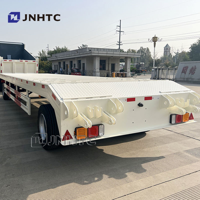 2 Ejes de acero cama baja Full Trailer para 40 &quot;contenedor de alta calidad