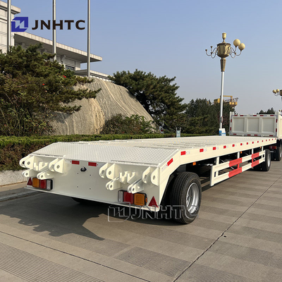 2 Ejes de acero cama baja Full Trailer para 40 &quot;contenedor de alta calidad