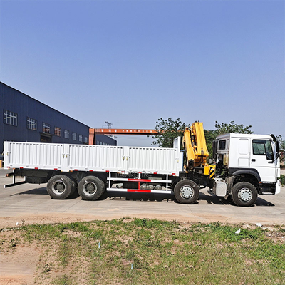 Nuevo camión de carga Sinotruk Howo 10 toneladas grúa plegable 12 ruedas 400hp a la venta