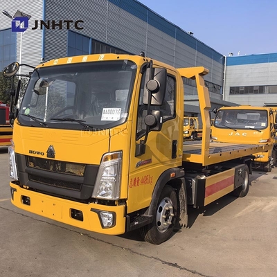 Howo Flatbed Wrecker 4*2 3tons 5 Ton 160HP Recuperación de carreteras camión de destrucción buen precio