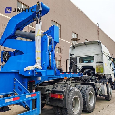 Nuevo camión oficial de China Contenedor elevador lateral semirremolque con grúa de alta calidad