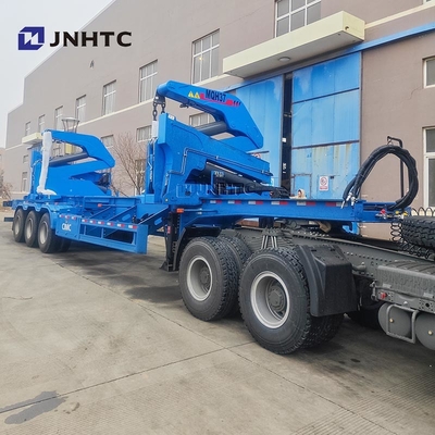 Nuevo camión oficial de China Contenedor elevador lateral semirremolque con grúa de alta calidad