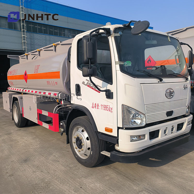 FAW 5000 litros de aceite de diésel ligeros transportador de capacidad tanque de combustible camión cisterna para la venta