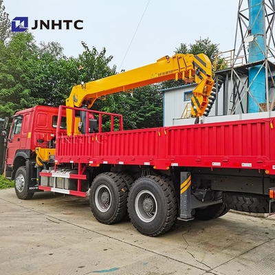 HOWO Camión de grúa de brazo de tracción 6X4 10 ruedas 340hp Camión de carga de 10 toneladas con grúa