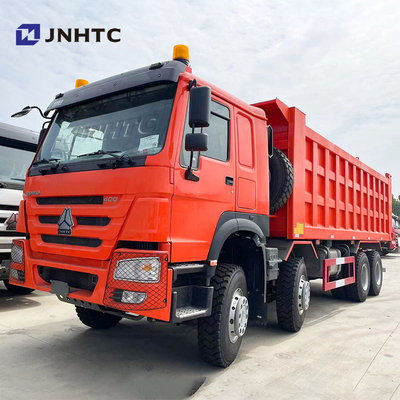 Sinotruk Howo camión de descarga de 400 CV 12 ruedas 20 camiones cúbicos con tirador para trabajos de construcción