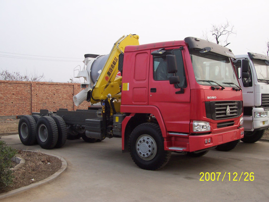 El camión del tractor de Sinotruk montó las grúas que las toneladas del equipo 336hp 6×4 XCMG12 Crane