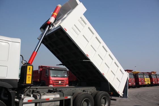 Elevación resistente blanca de la capacidad LHD HYVA del camión volquete 40T 20M3 de Sinotruk Howo7 del color