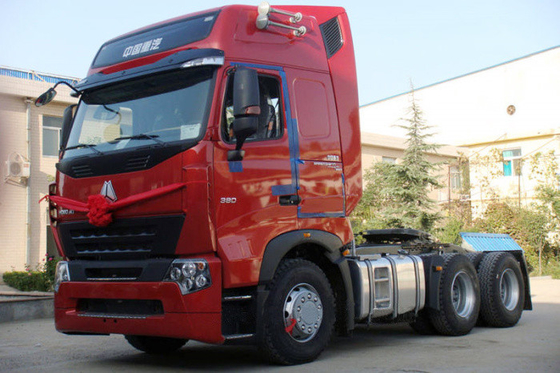 Camión del motor 371HP del EURO II de Howo A7 con 10 delanteros y la transmisión reversa 2