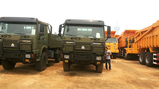 Camiones pesados del cargo 4×4/camión militar del cargo todo el modelo ZZ2167M5227 de la impulsión de la rueda