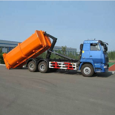 Color desprendible 290/336/371hp del amarillo del camión de la recolección de basura del carro de HOWO 6X4