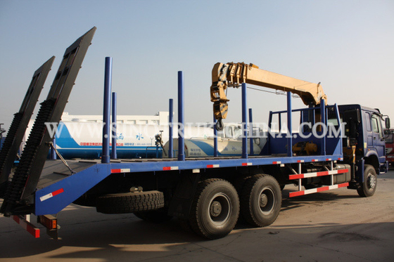El camión diesel del cargo 6×4 montó la grúa, modelo SQ12SK3Q de la grúa de la elevación de la plataforma del camión 12TONS
