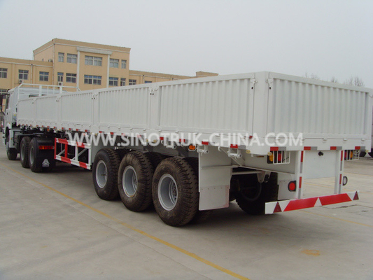 Remolques resistentes ligeros de Dropside semi con el tejado impermeable de la cubierta y del resbalador