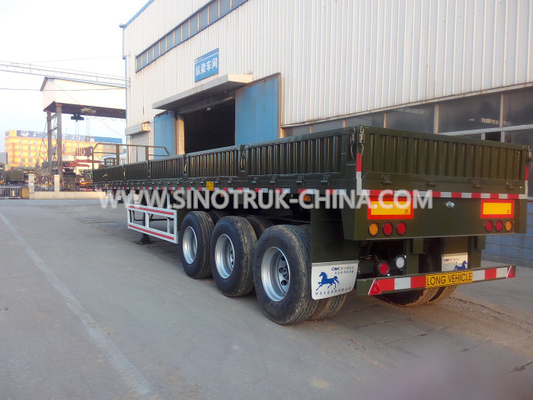 Remolques resistentes ligeros de Dropside semi con el tejado impermeable de la cubierta y del resbalador