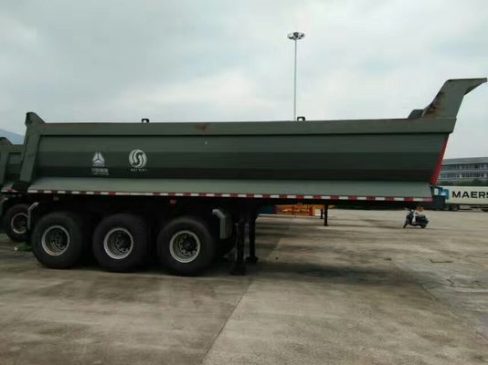 del volquete 70T camión de remolque de alta velocidad semi para minar y la construcción 25-45 CBM