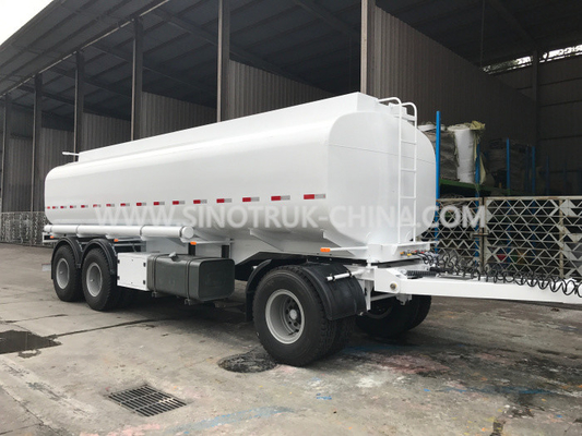 25 toneladas 3 de BPW de los árboles de aceite del tanque de remolque/de gasolina del depósito remolque semi con 2 cuartos