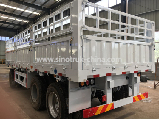 20 toneladas 3 ABS llenos de las ruedas del remolque 12 de Dropside semi de los remolques resistentes de los árboles opcionales