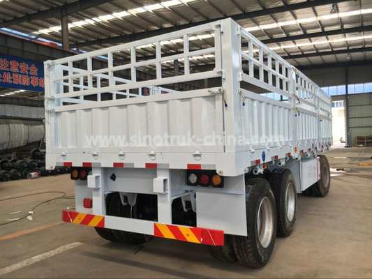 20 toneladas 3 ABS llenos de las ruedas del remolque 12 de Dropside semi de los remolques resistentes de los árboles opcionales