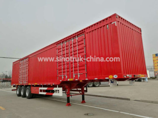 De la caja del cargo remolque ligero semi con las paredes laterales y el tabique hermético desmontables