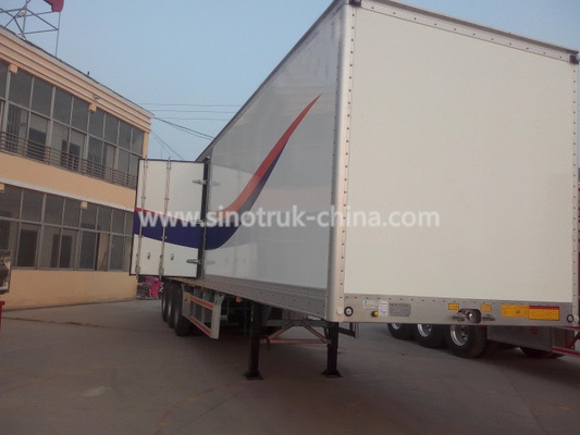 Remolques de Van Type Heavy-duty semi para el cargo general del transporte/el ganado