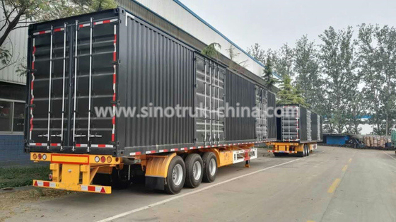 Remolques resistentes/Van Semi Trailer de la seguridad semi con el tipo telescópico tren de aterrizaje