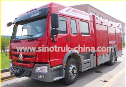 coche de bomberos del rescate del motor 400HP con el tanque y los canon del agua de agua de la capacidad de 8 toneladas