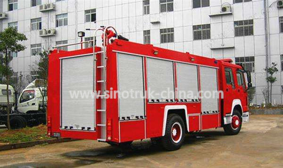 coche de bomberos del rescate del motor 400HP con el tanque y los canon del agua de agua de la capacidad de 8 toneladas