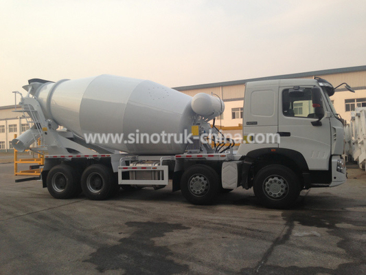 color del camión del mezclador concreto del árbol de 371hp 8×4 4 opcional con el petrolero de 16 Cbm