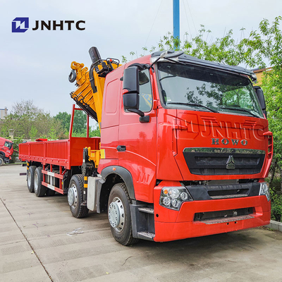 Howo T7H Nuevo 8*4 12 ruedas 40 toneladas 380HP grúa montada Max 16 toneladas de carga con grúa camión