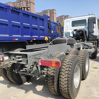 HOWO 6X6 Chasis de camión de descarga 20m3 380hp 10 ruedas para el levantamiento frontal de 40-50t