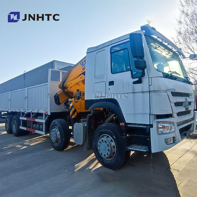 Nuevo camión de carga SINOTRUK HOWO 8X4 400HP con 10 12 toneladas grúa