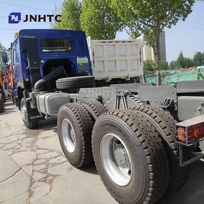 Nuevo HOWO 6X4 chasis de camión con remache de 400 CV 10 ruedas chasis de camión de descarga azul